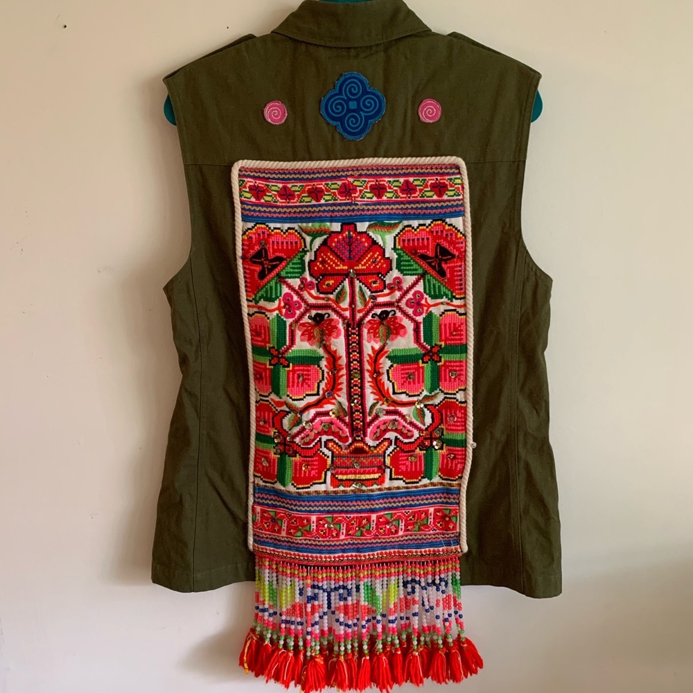 One of a kind* Vintage Miao Embroidered Vest
